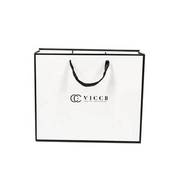 white kraft paper bags with handles