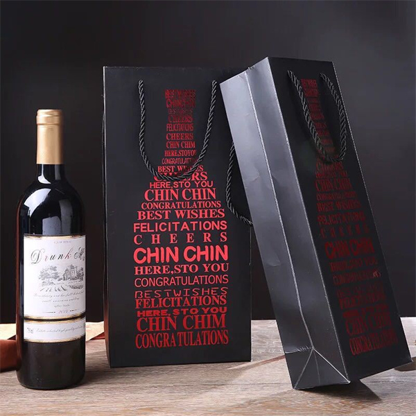 wine paper bag with handle