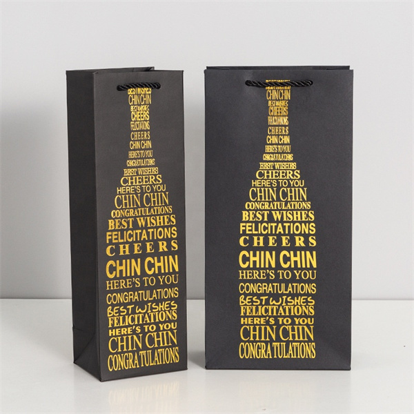 wine paper bags with logo